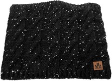 Winter Neck Gaiter Jail Jam Braies Loop Hat Unisex Pearl Black