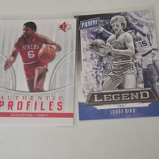 Panini Upper Deck NBA Basketball Trading Card Lot - Erving AP-5, Bird C6, 2 Car…