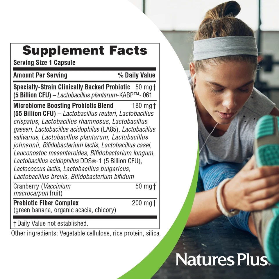 NaturesPlus GI Probiótico Natural Mujer - 30 Cápsulas - Sup digestivo e inmunológico... Foto 4 de 4