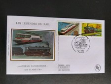 Enveloppe Premier 1er jour Timbre Les Légendes Du Rail N° 3413/14 Obl Paris 2001