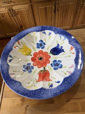 Sole Di Toscana Hand painted Huge Ceramic Bowl Made In Italy