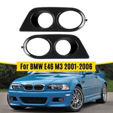 Paar Schwarz L+R Für BMW 3er E46 M3 2001-06 Nebelscheinwerfer Blenden