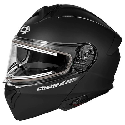 Castle X New Large Matte Black CX935 Snowmobile Helmet, 36-16086