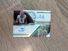 2025 Panini Prizm Black Dakorien Moore Zachariah Branch Dual Auto #DA-WR