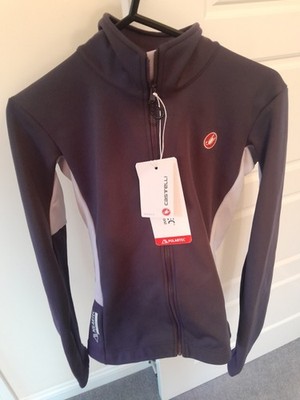Castelli Damen Entrata warme Thermo Winterjacke Small Polartec Wind Wasser 