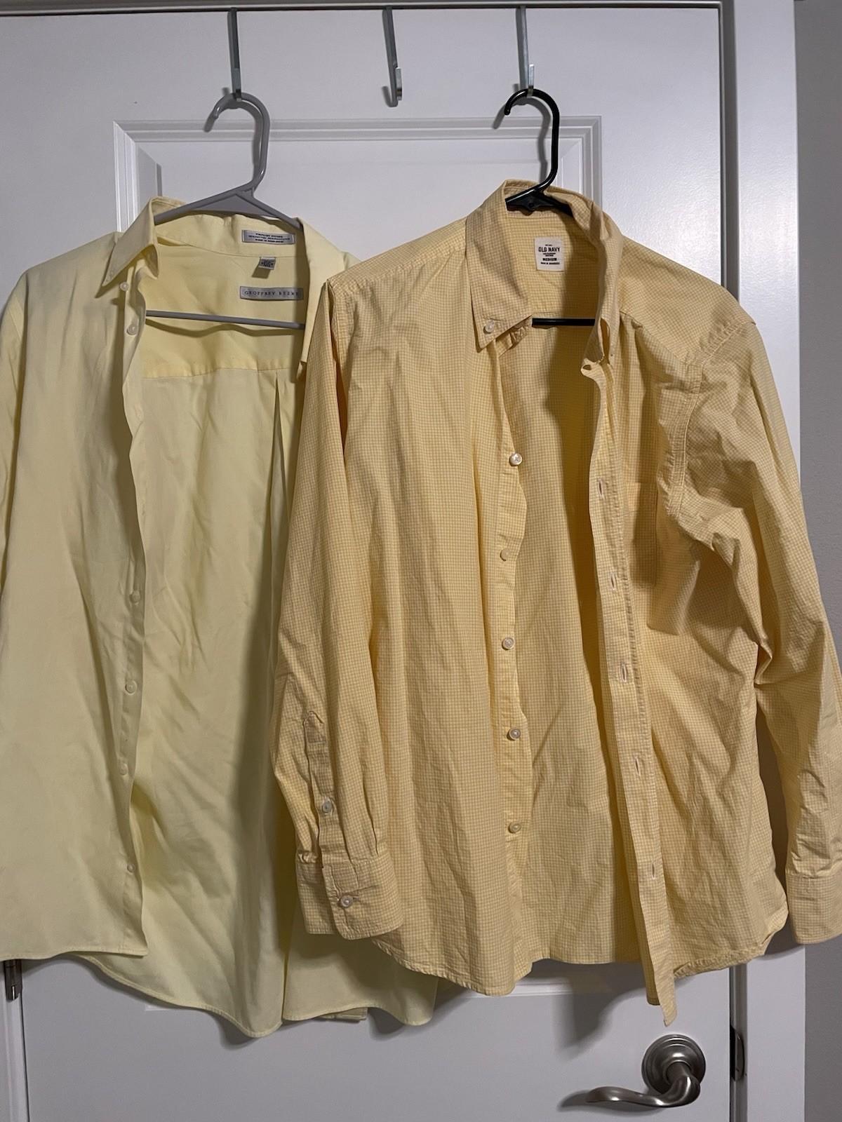 Two Men’s Medium Button Down Shirts One Geoffrey … - image 1