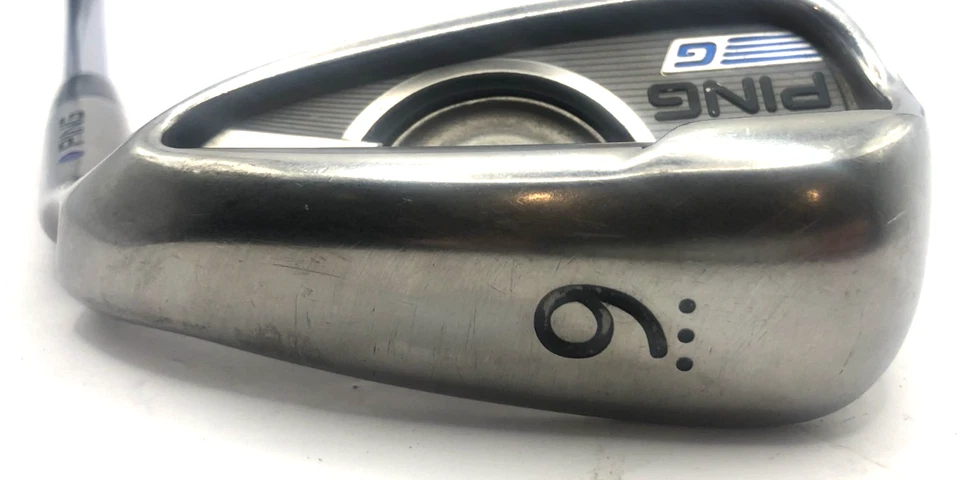 Ping G Series Blue Dot 9 Iron AWT 2.0 Regular Steel Shaft *Good* - Image 2 of 4