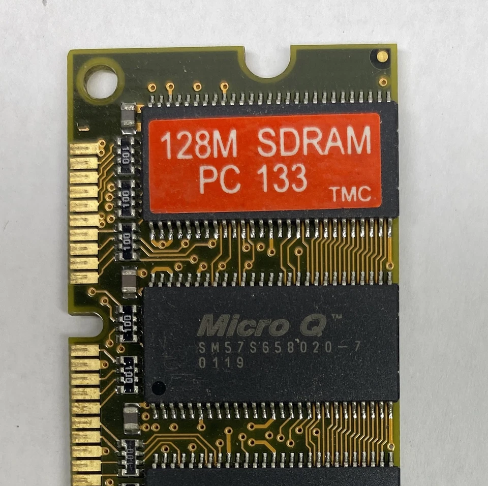 128MB Micro Q SM57S650020-7 PC133 133MHz 168-Pin SDRAM Non-ECC Computer Memory - Image 2 of 4