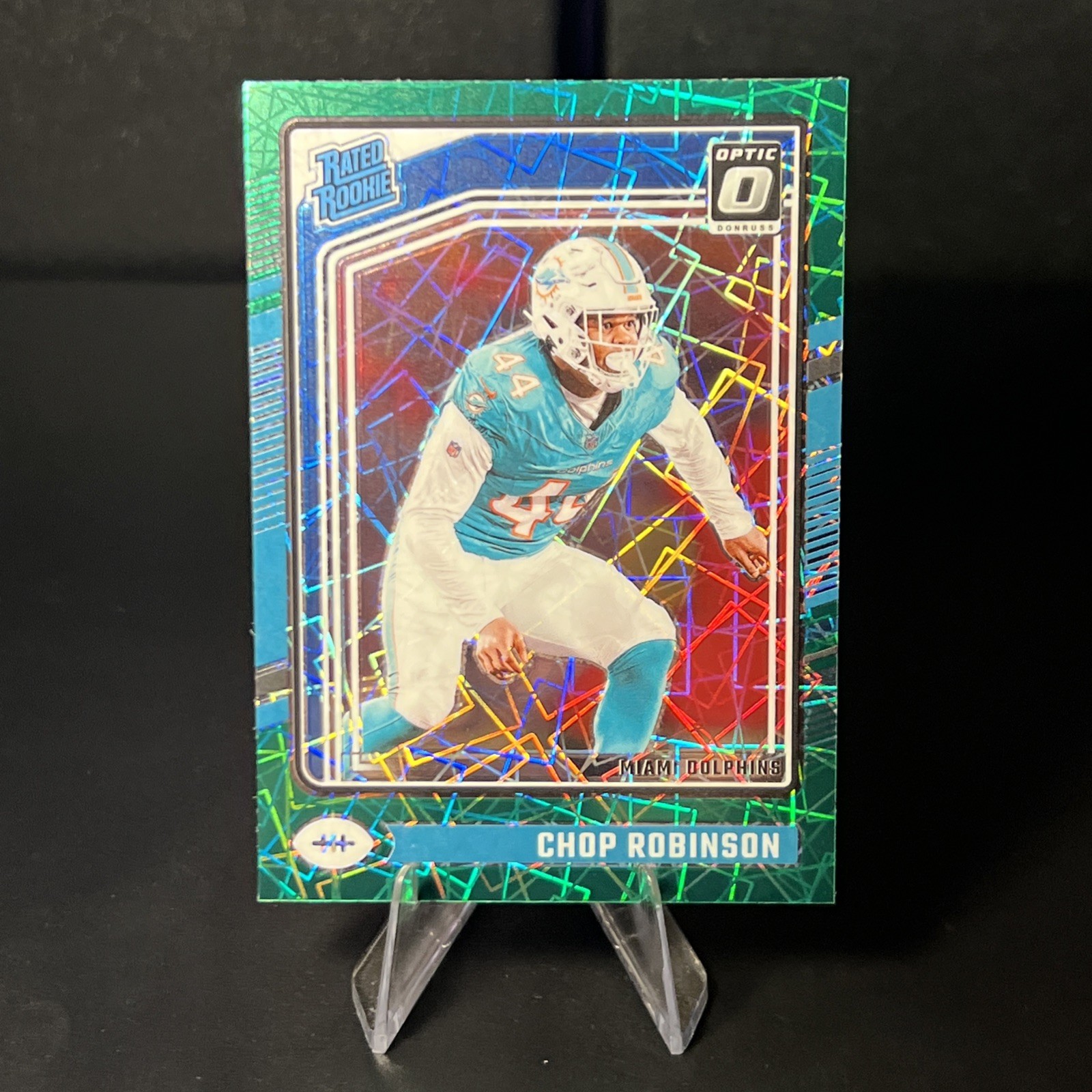 2024 Panini Donruss - Rated Rookie Chop Robinson Optic Preview Green Velocity