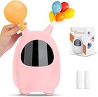 Icnow Balloon Pump, Mini Size Dual Nozzle Electric Balloon Blower Machine White