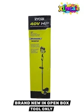 RYOBI 40V HP Brushless Whisper Series 17"  Battery Fiber Shaft Trimmer-Tool Only