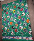 Vintage 1993 NFL Football Teams Helmet Blanket – Green- Twin Size W/Pillow Cases