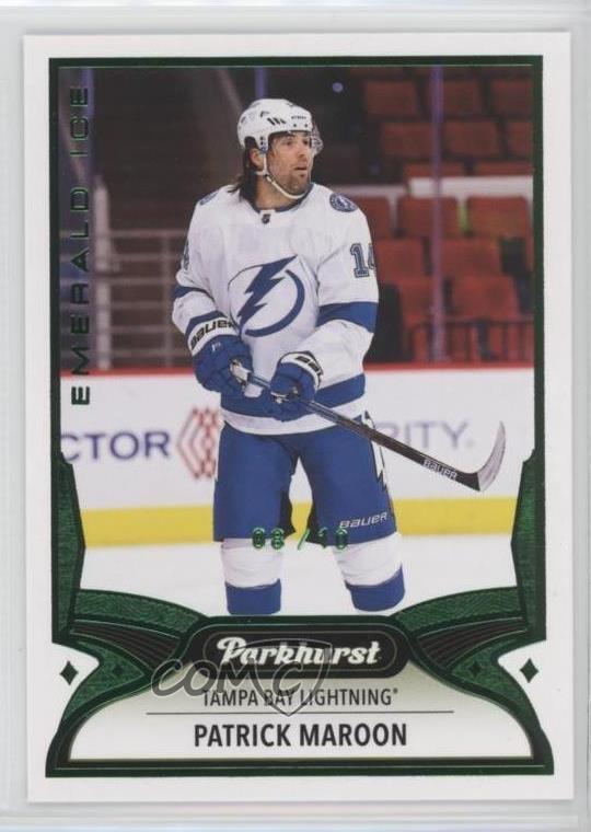 2021-22 Upper Deck Parkhurst Emerald Ice 8/10 Patrick Maroon #205 i4v