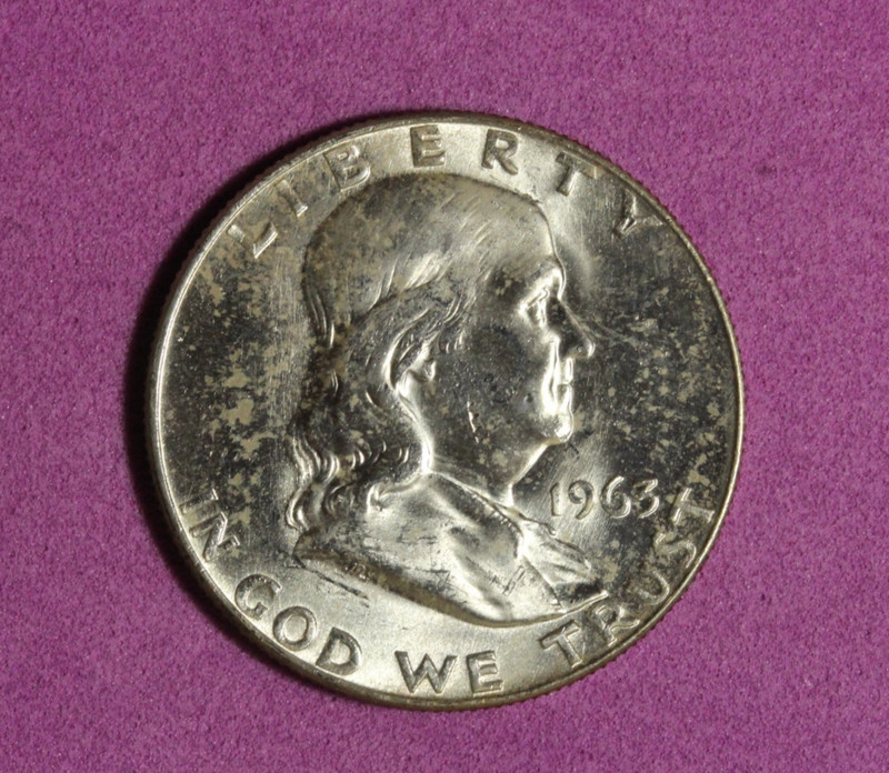 Estate Find 1963-D  Franklin Half Dollar #P35317