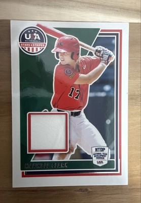 2022 Panini USA Baseball Stars & Stripes USA Materials Max Clark #USAM-MC