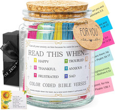 Inspirational Bible Verse Jar Encouragement Scripture Notes Gift For Women