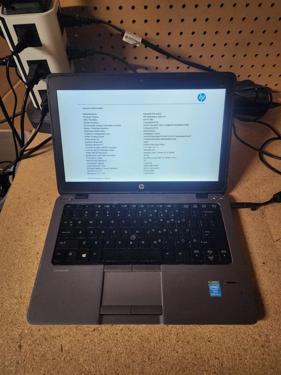 HP EliteBook 820 PC Laptops & Netbooks for Sale | Shop New & Used