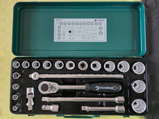 Stahlwille 12pt. Socket Set 12 Drive 38-1 14 In Metal Case Germany.