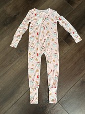 NWT Angel Dear Baby 18-24 mo Santa Printed Zipper Footie Christmas Pajamas