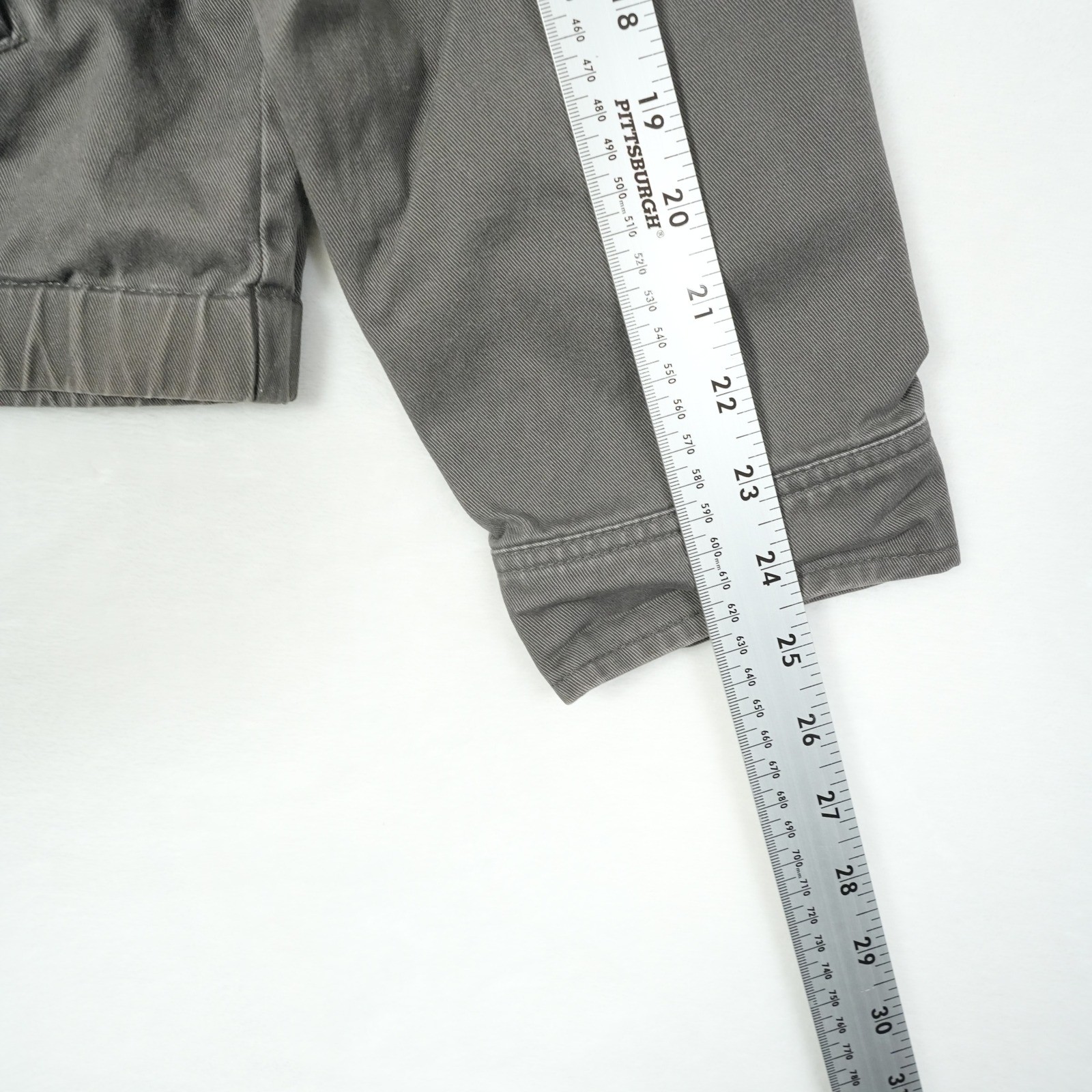 Polo Ralph Lauren Harrington Jacket Men's Grey Full Zip Jacket Cream Pony Size M