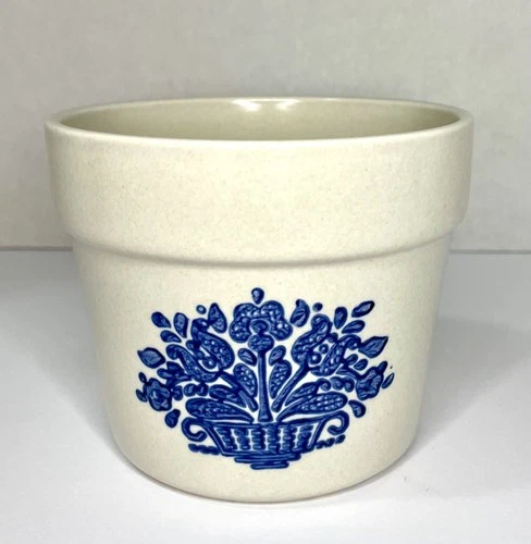 Vintage 1982 Pfaltzgraff YORKTOWNE Stoneware Flower Pot Planter FTD Made in USA