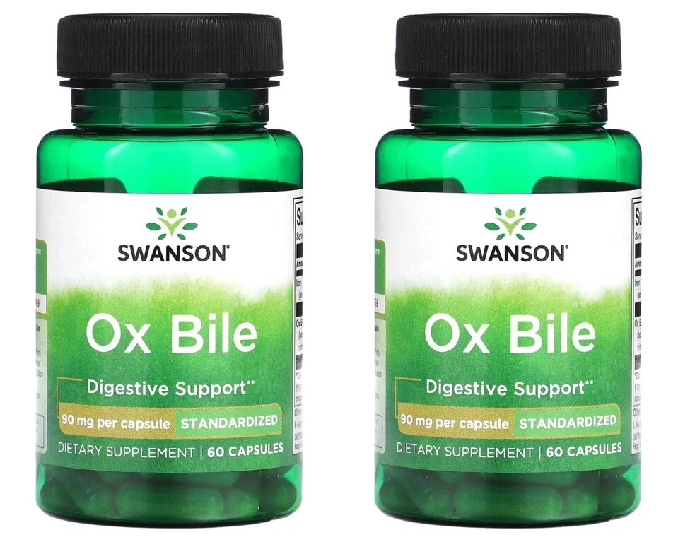 2 x SWANSON Ox Bile, 90 mg, 60 Capsules, with Iron, FREE UK P&P - Image 3
