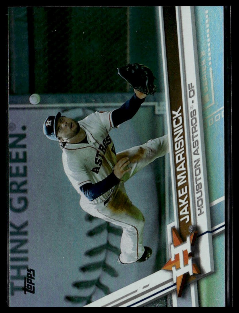2017 Topps #526 Jake Marisnick Rainbow Foil