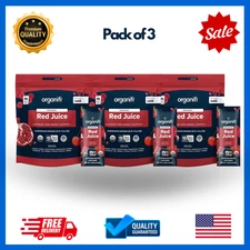 Organifi Red Juice 15 Go Packets 3PK Energy Powder Boosts Immunity & Digestion