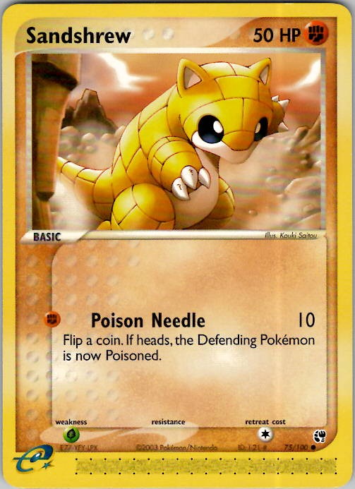 Sandshrew Sandstorm 75/100 Normal LP/NM