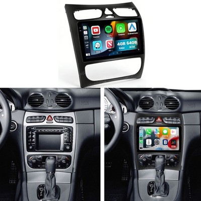4+64GB Apple CarPlay Für Mercedes Benz CLK W209 C209 2002-2004 Autoradio Android