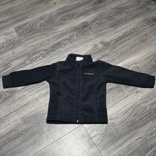 Columbia Kids Toddler Black Fleece Full Zip Jacket Size 3T 451