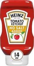 Heinz Tomato Ketchup with No Salt Added, 14 oz Bottle