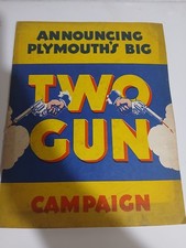 Rare 1934 Plymouth Sales 2 Gun Sales Promotion Dealership Promo Book Complete