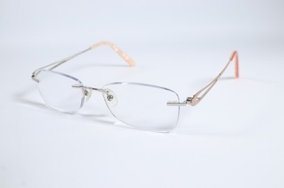 Murano Eyeglasses Christina Womens Silver 1 Semi-Rimless Metal Glasses Frames