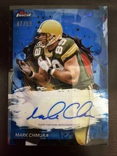 2024 Topps Finest Football Mark Chmura Blue  Refractor /99 Auto