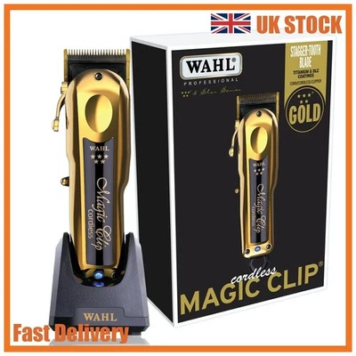 Wahl Professional 5-Star Cordless Magic Clip in Gold Pro Hair Clippers 8148-833