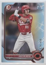 2022 Bowman Draft Sky Blue 174/499 Justin Boyd #BD-13 0a98