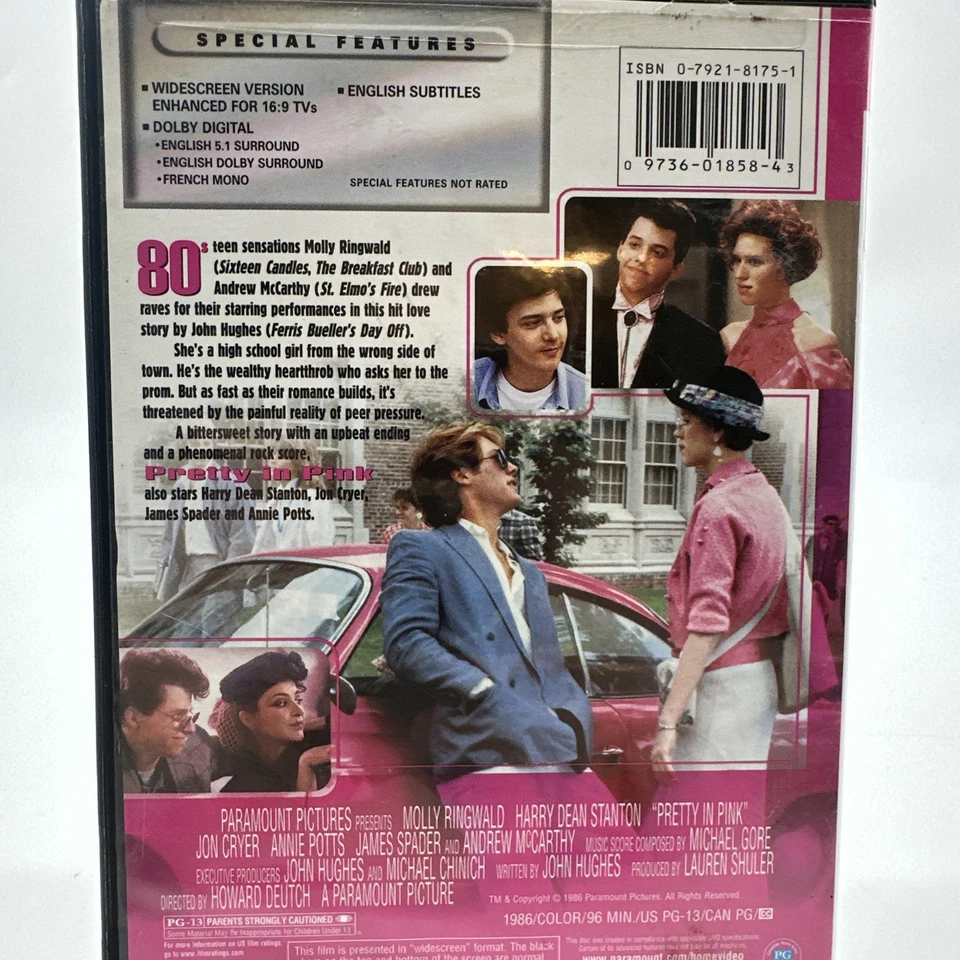 Pretty in Pink DVD 1986 Everything's Duckie Widescreen Edition.118 - Image 3 of 4