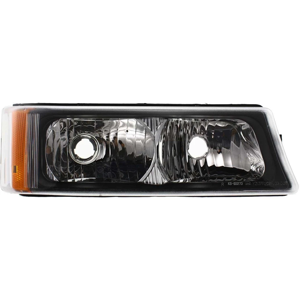 Turn Signal Light For 2003-2006 Chevrolet Silverado 1500 Plastic Lens LH & RH - Image 2 of 4
