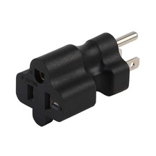 Nema 15 Amp to 20 Amp Plug Adapter Low Profile NEMA 5-15P to 5-15/20R Comb 2...
