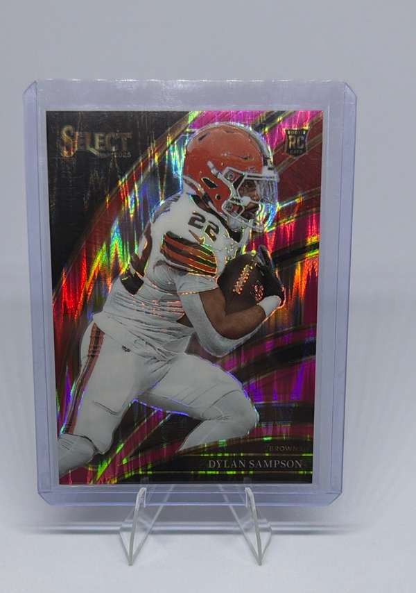 2025 Panini Select - Pink Prizm Shock #255 Dylan Sampson