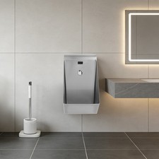 Modern Wall Mounted Silver Sensor Urinal Automatic Sensor Urinal Toilet for Men