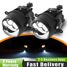 1 Pair 3.0 Bi Led Fog Projector Lens Hilo Beam Retrofit Fog Light Universal 1 Pair 3.0 Bi Led Fog Projector Lens Hilo Beam Retrofit Fog Light Universal