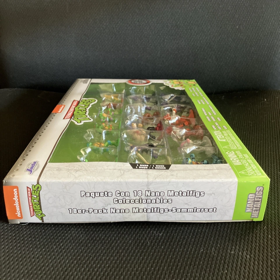 Teenage Mutant Ninja Turtles 1.65" Paquete de 18 figuras fundidas a presión serie 1 juguete Foto 2 de 4