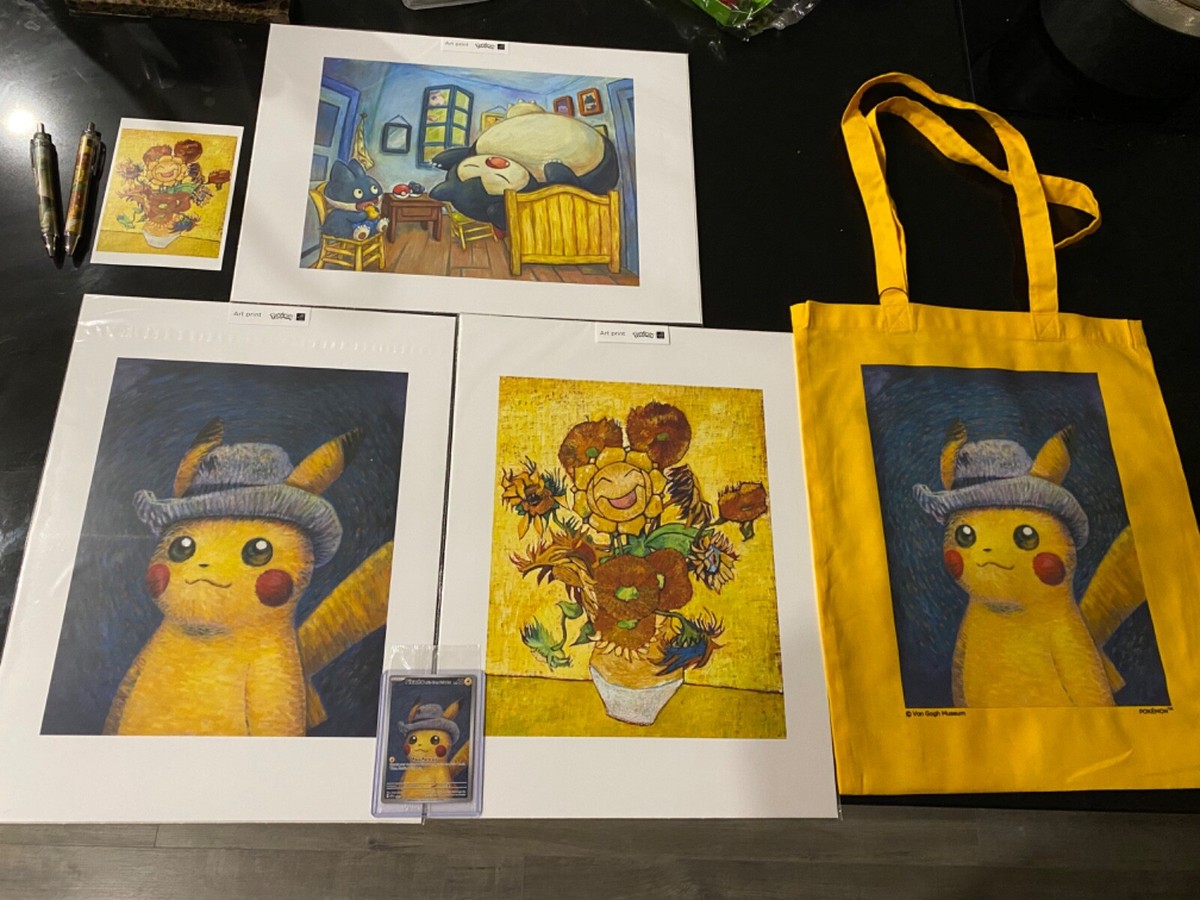 Grey Felt Hat ゴッホピカチュウ Gogh pikachu Pokemon Center x Van Gogh Museum: Pikachu Inspired by Self