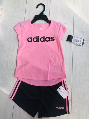 Adidas Bebé Niña Ropa 24 Meses Camisa Pantalones Cortos Set Nuevo con  etiquetas Adorable | eBay