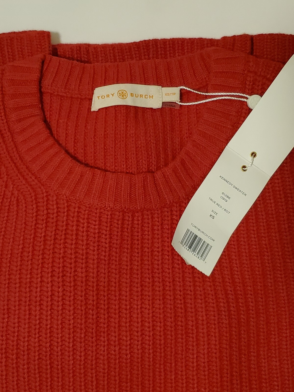 Tory Burch Kennedy Sweater True Red 