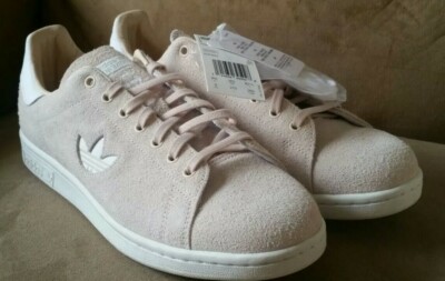 New Adidas Men's Stan Smith Plush Suede Linen/Cloud White Originals B37903  Sz 9. | eBay