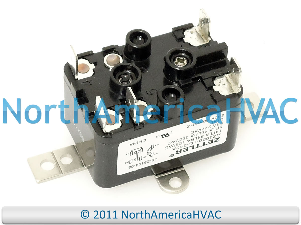 42-25104-08 - Furnace Fan Blower Relay 240v coil Fits Rheem Ruud ...