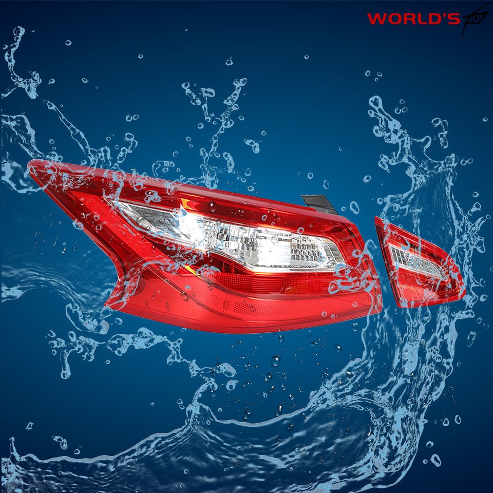 Side Marker Lights For Nissan Altima Left Driver Side Outer Tail Light Brake Lamp For Nissan Altima 2016-2018 - Red Clear Lens - SEBLAFF Brand Left Driver Side Tail Lamp